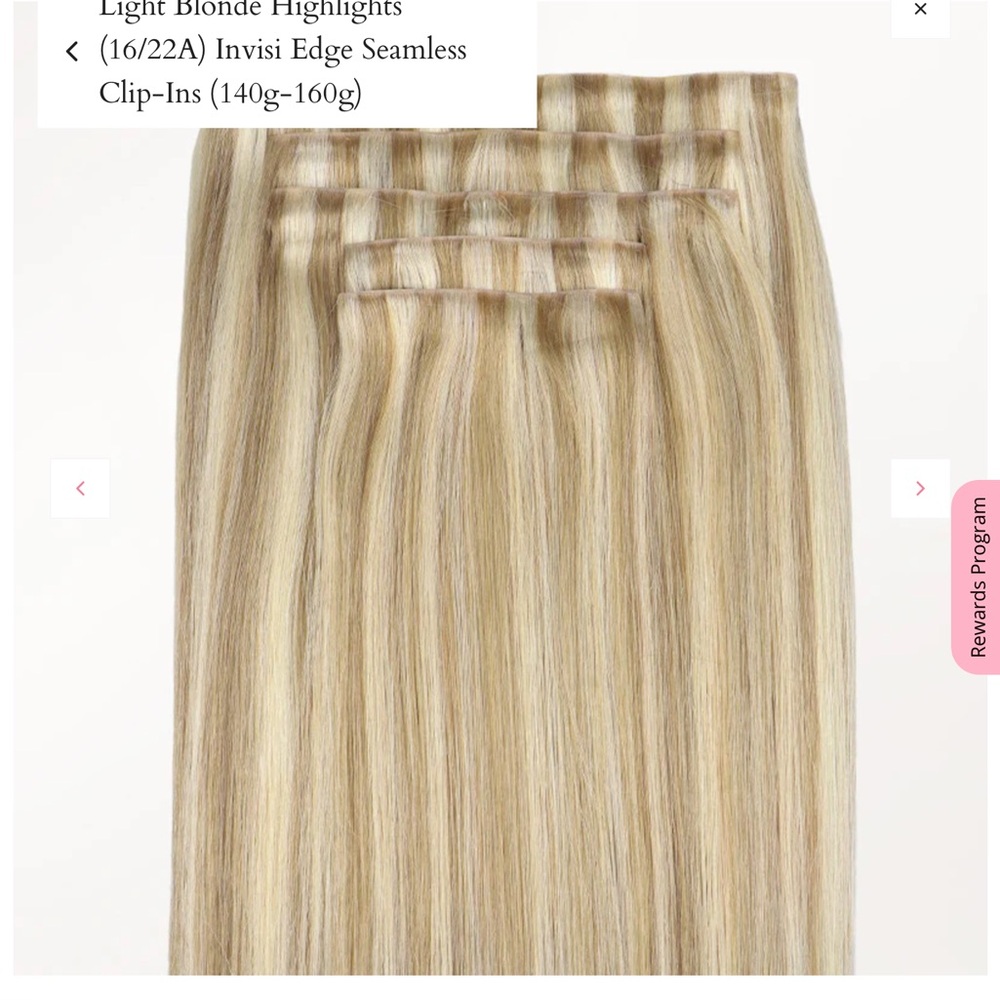 Light Blonde Highlights 18” Seamless Clip-Ins - NEW